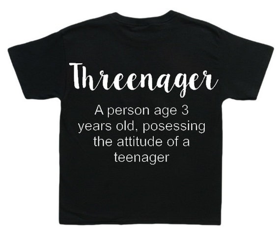 threenager t shirt