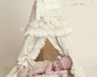 DOLL TEEPEE, doll house, dollhouse, american girl doll, american girl doll accessories, photo prop, newborn session, american girl furniture
