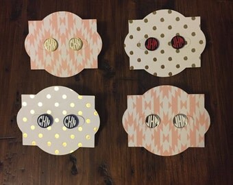 Monogrammed Earrings
