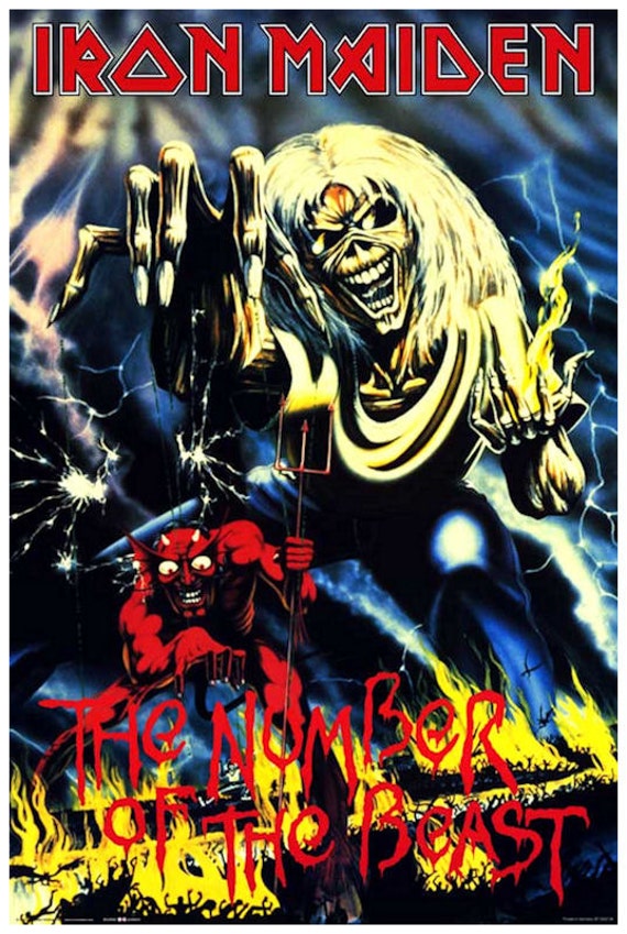 Iron Maiden Concert Poster Number Of The Beast By Sportsworld