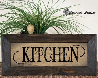 Rustic Kitchen Decor Silverware Sign Fork Knife Spoon