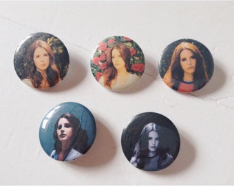 Lana del Rey Pinback Button Set of 5 (31mm)