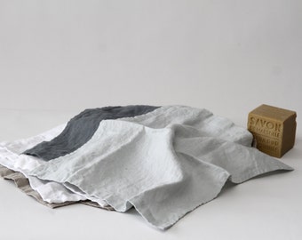 Linen Hand Towels (Small)/ Face Towel/ Linen Face Cloth/Linen Spa Towel