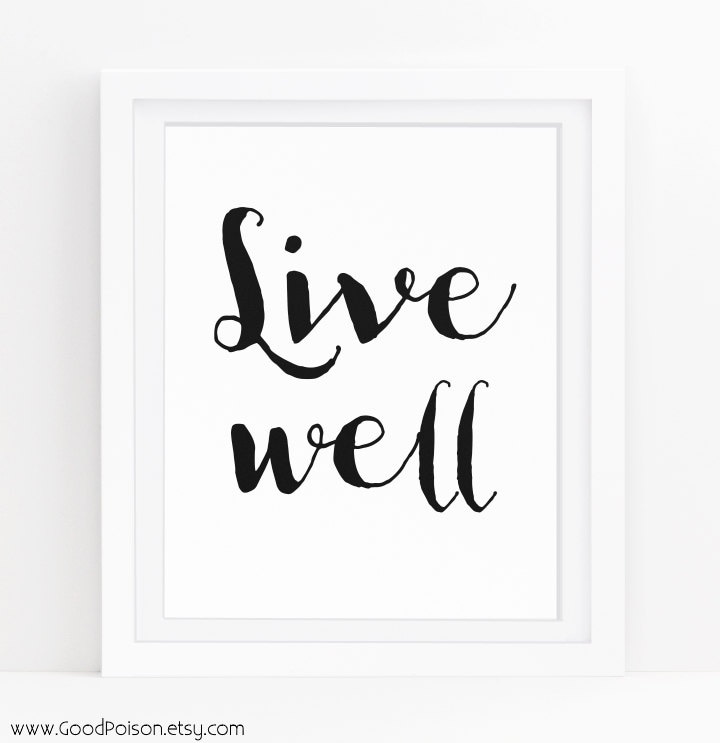 Black and white wall art Printable Wall art quotes by GoodPoison
