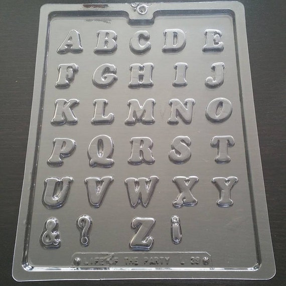 Alphabet Chocolate Mold