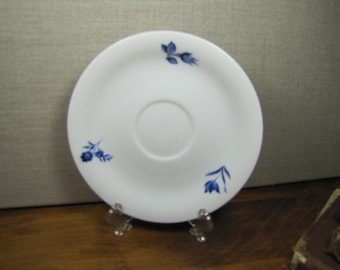 Vintage Saucer - Blue Leaf and Flower - Vohenstrauss - Johann Seltmann - Bavaria