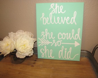 Believe sign Etsy