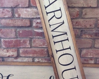 Farmhouse sign. Vintage farmhouse painted sign. Rustic. Fixer upper farmhouse style sign.