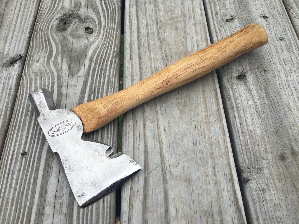 Vintage Craftsman Hatchet with new 13 in handle of American