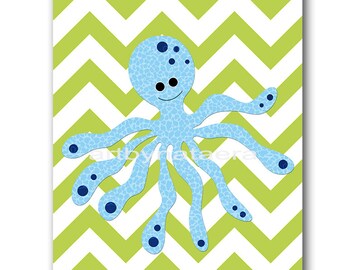 Wall Decor For Kids octopus wall decor | etsy Wall Decor For Kids octopus wall decor | etsy