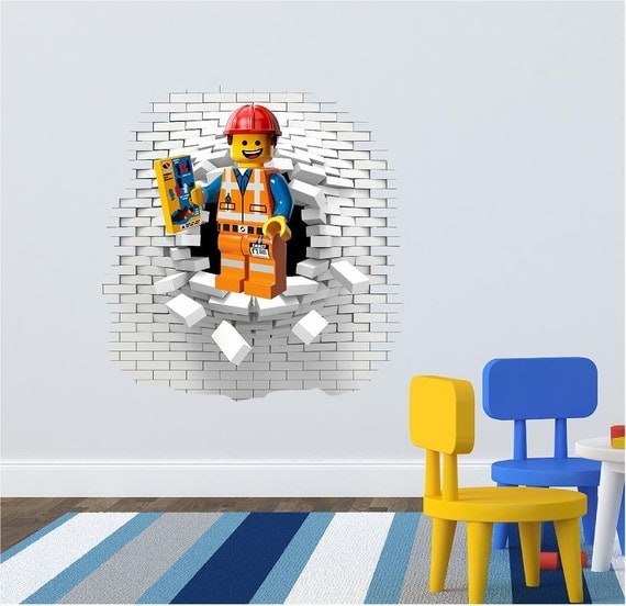 Lego wall decal sticker looks great in the kids room. by ArtogText
