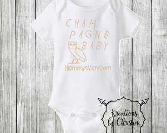 SALE - Champagne Baby Bodysuit, funny, unisex bodysuit, funny, drake inspired, drake shirt