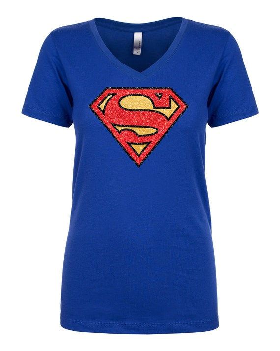 Superman T-shirt ladies V-Neck T-Shirt Women ideal T-shirt