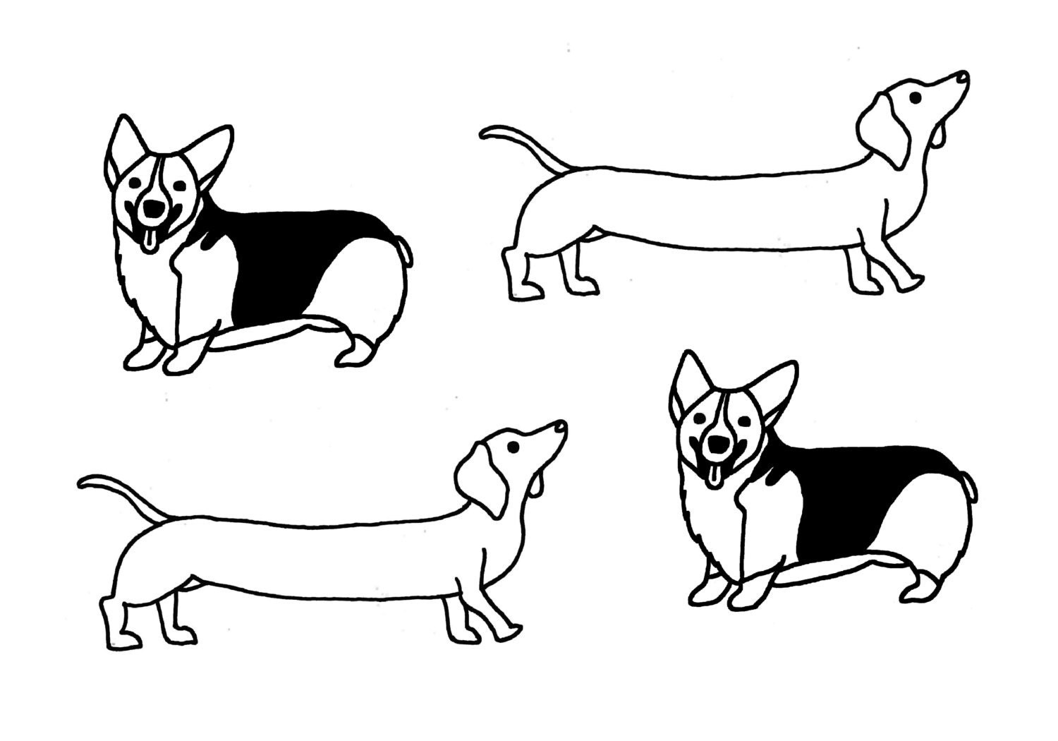 Appealing Sausage Dog Tattoo