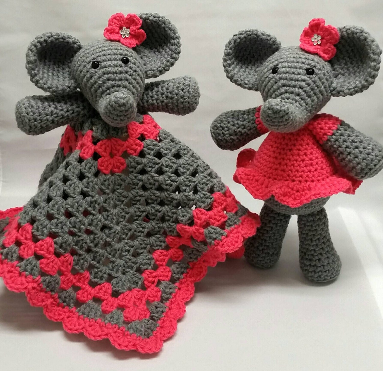 crochet elephant doll