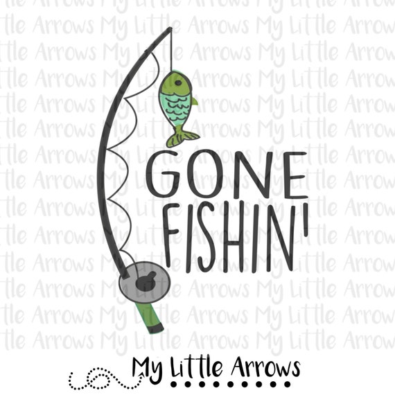 Download Gone fishing SVG DXF EPS png Files for Cutting Machines