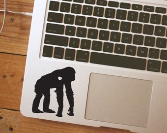 SUMMER SALE! Chimpanzee sticker chimpanzee decal chimp monkey decal Car Laptop Vinyl Decal Sticker