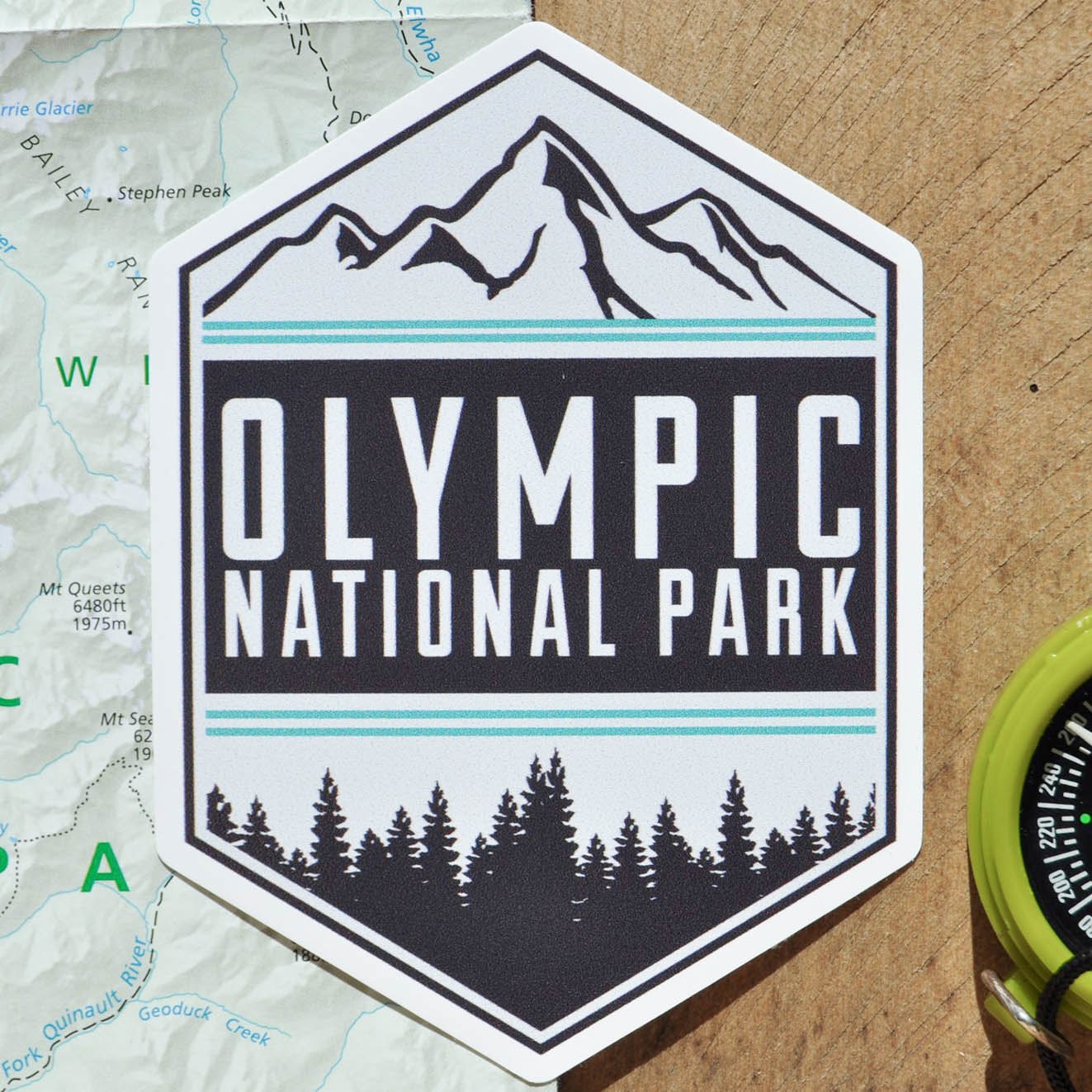 Vinyl Sticker Olympic National Park by BorealisAdventureCo