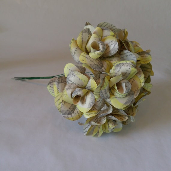 Hufflepuff Harry Potter House Book Page Paper by ThePrintedPetal