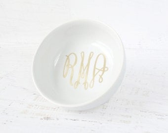 Monogram Ring Dish - Personalized Jewelry Dish - Monogram Jewelry Dish - Personalized Ring Dish - Personalized Gift - Monogram Ring Holder