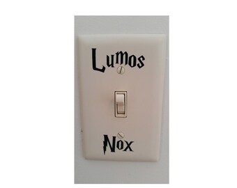 Lumos Nox Light switch decals ~Harry potter vinyl decal