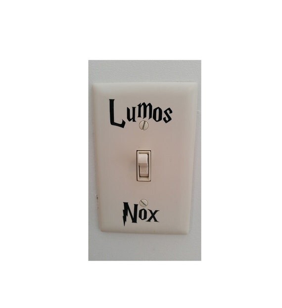 Lumos Nox Light switch decals Harry potter vinyl decal