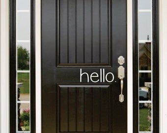 Hello door Decal | Front Door Decor | Front Door Sign | Front Door Decorations
