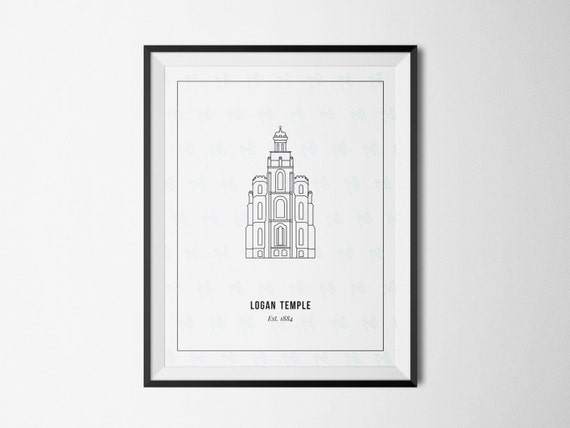 Logan Temple Print by DesignsByNM on Etsy