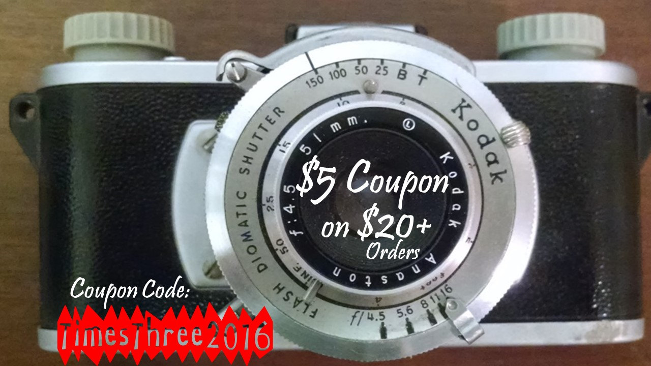 5 DOLLAR COUPON on 20 plus Orders-Use Coupon by TimesThreeVintage