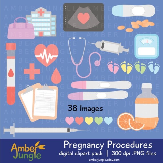 Pregnancy Clipart Pregnant Medical Clip Art for Planner