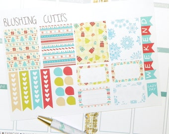 Christmas Full & Half Red and Green Boxes Erin Condren Life Planner