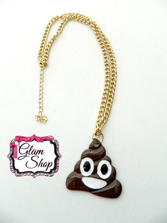 Poop Emoji Necklace Birthday Party Favors Accessories
