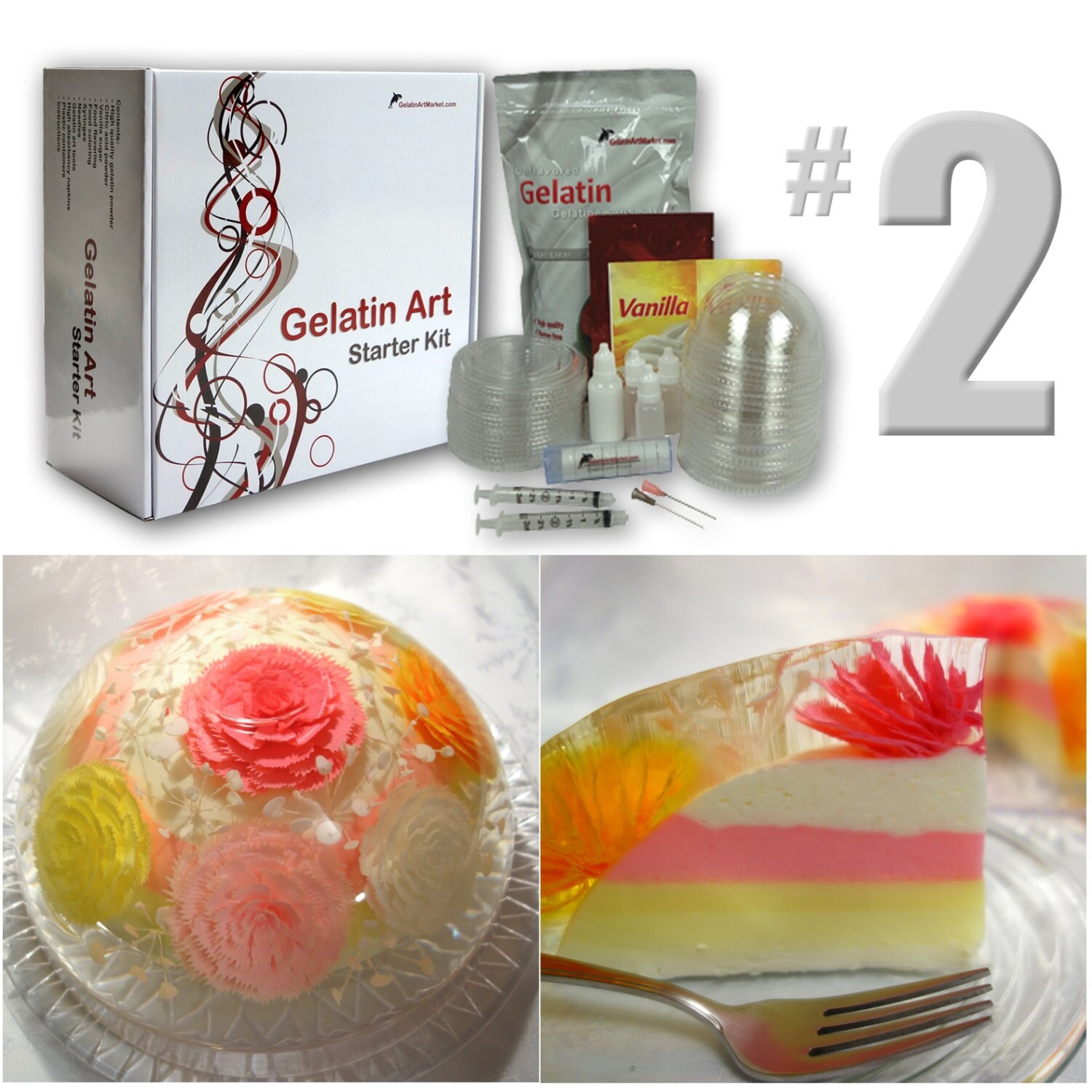 Gelatin Art Starter Kit 2 With Tools