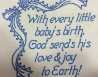 Embroidered Baby Onsie