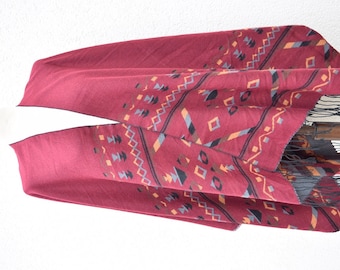 Big Blanket Scarf Birthday Gift Blanket Shawl Aztec Scarf Boho Style Woman Fashion Cocoon Shawl Scarf Winter Accessories Elegance Echarpe