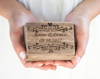 Wedding Ring Box Bearer Rustic Wedding Moss Ring Holder Personalized Burlap Ring Bear Box Ring Holder Pillow Country wedding decor