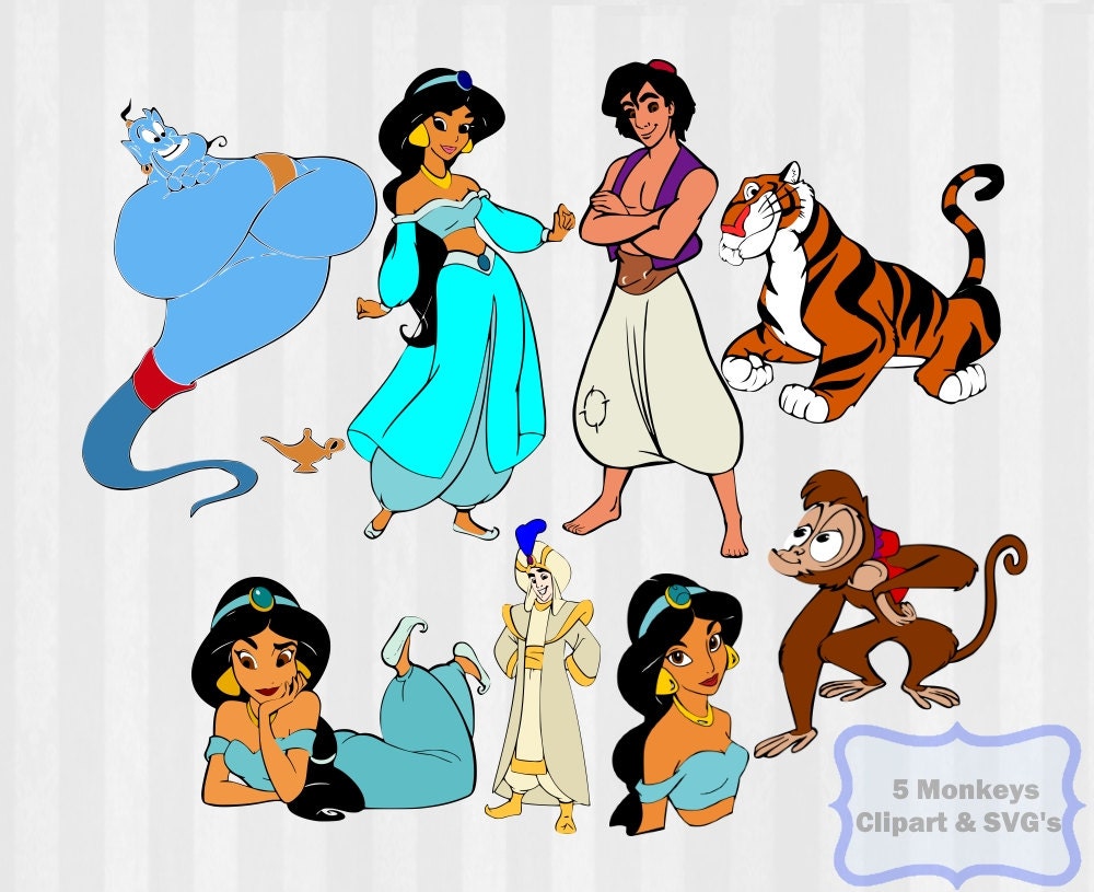 Aladdin SVG Jasmine svg Disney svg Aladdin clipart by 5StarClipart