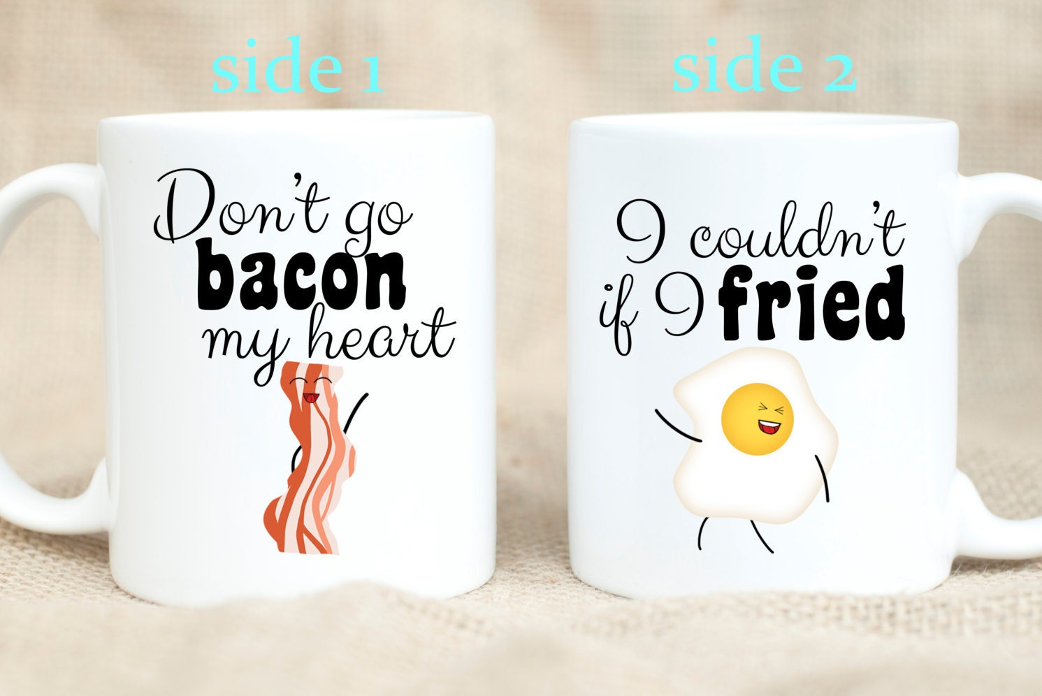 Bacon and Eggs Funny Pun Mug