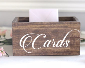 Cards Vinyl Decal, Wedding Card Box Sticker, Wedding Sign, Script CARDS decal, Wedding Stickers, Vinyl Stickers, Wedding Reception Sticker