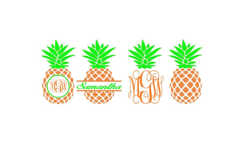 Download Pineapple SVG Files Pineapple Monogram Svg Pineapple Monogram