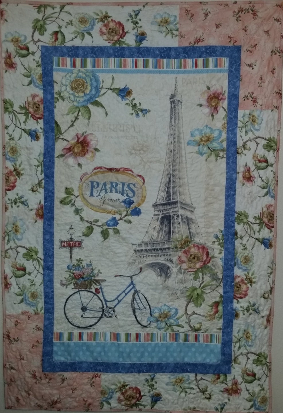 CLEARANCE Paris Forever Fabric Panel Beautiful