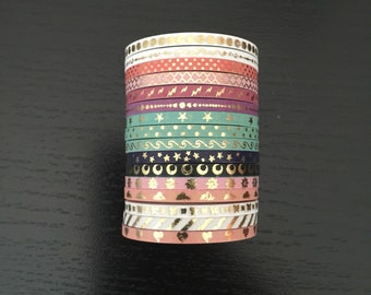 Skinny foil washi tape - 3mmx5m - 1 roll