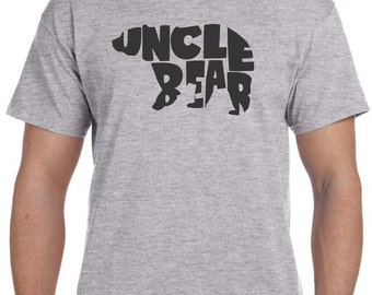 Brother Gift Uncle Gift Uncle Bear Shirt Pregnancy Reveal to Family Uncle Bear Tshirt Boyfriend Gift Mens Gift Funny Tshirt Mens Birthday