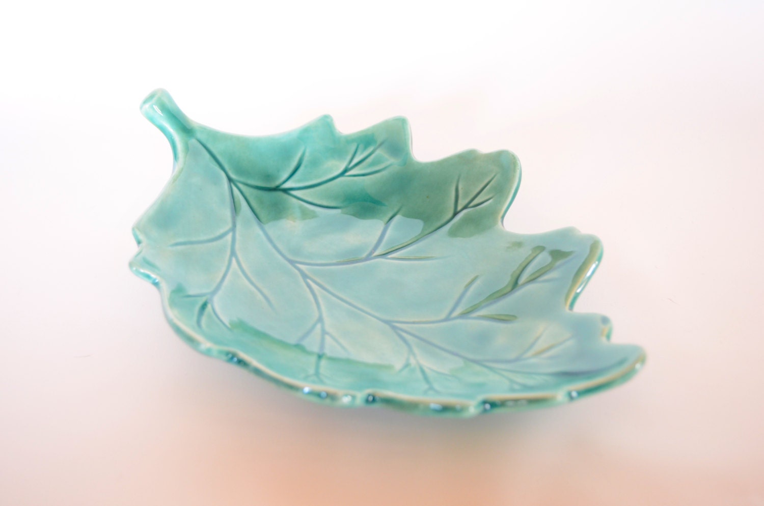 Green Leaf Dish Leaf Bowl Pottery Bowl Ceramic by RusticMudPottery