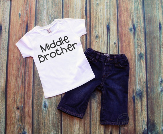 Monogrammed Middle Brother Tee