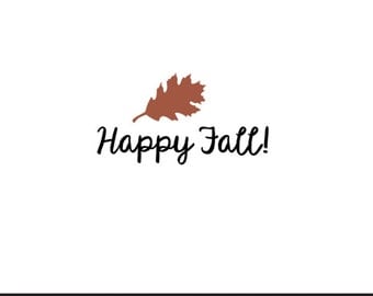happy fall svg dxf file instant download silhouette cameo cricut clip art commercial use