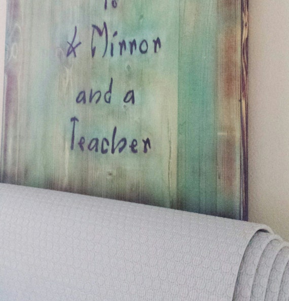 Inspirational Quote Wall Hanging optionalYoga by WuduWarehouse