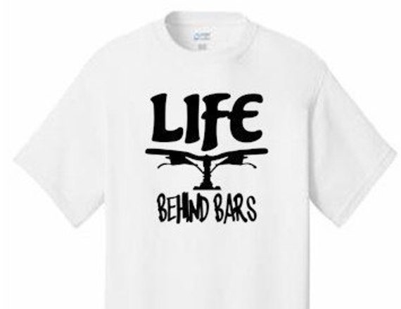 Download Mountain Bike T-Shirt Life Behind Bars by VinylDestinationSpot