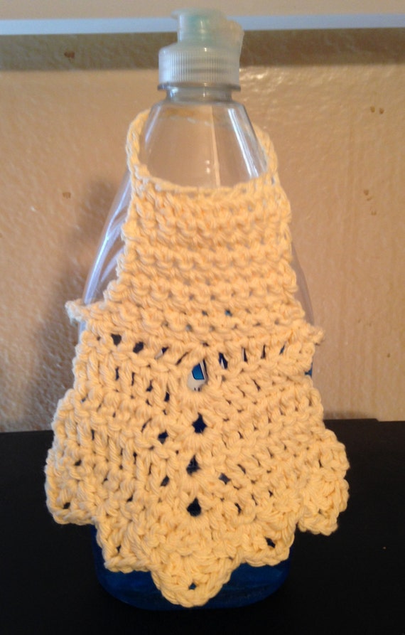 dish soap bottle apron crochet pattern