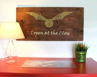 Harry Potter Golden Snitch I open at the close String Art Sign, Wall Art Decor